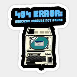 404 error: sarcasm module not found Sticker